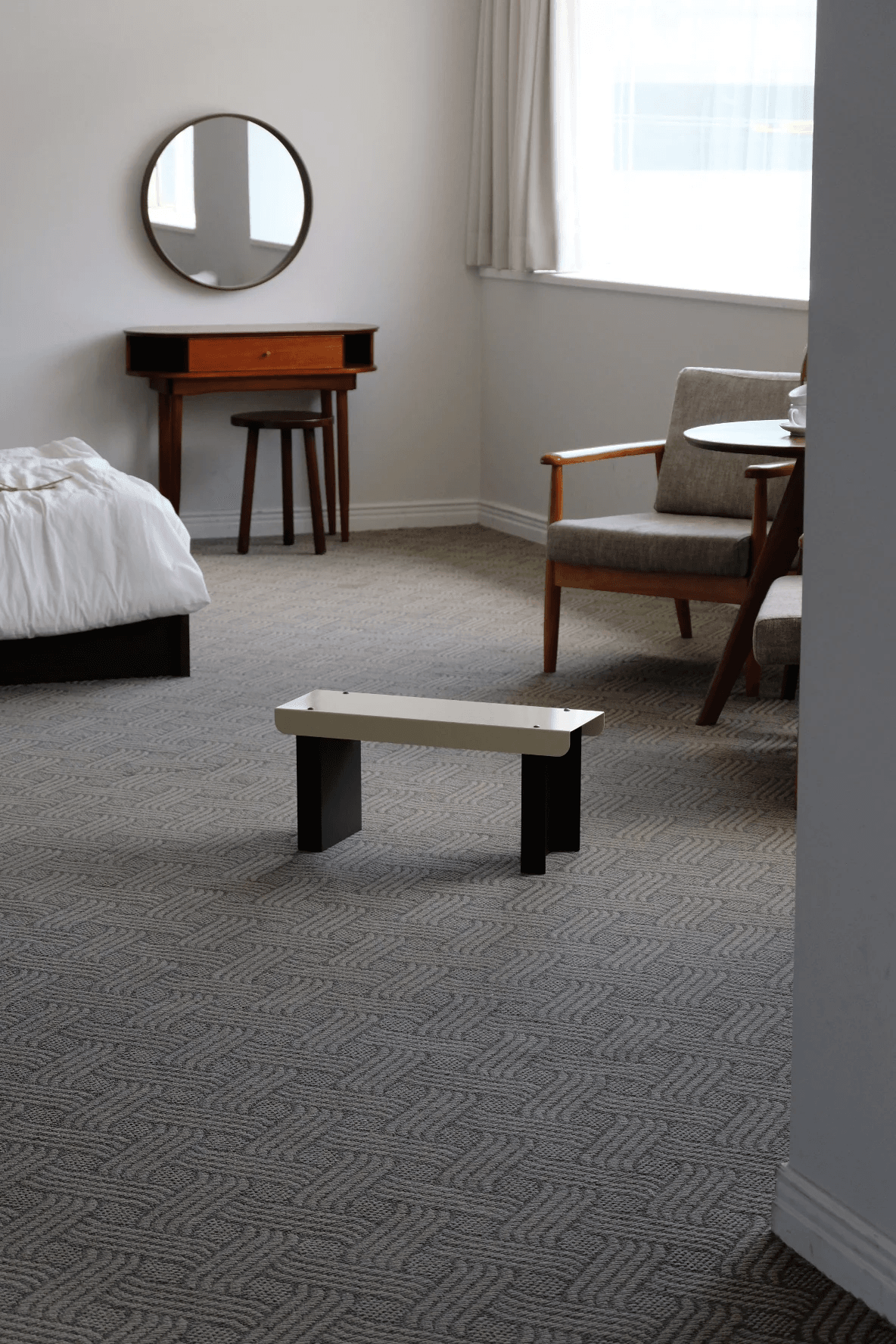 Small Bench / Yellow & Black