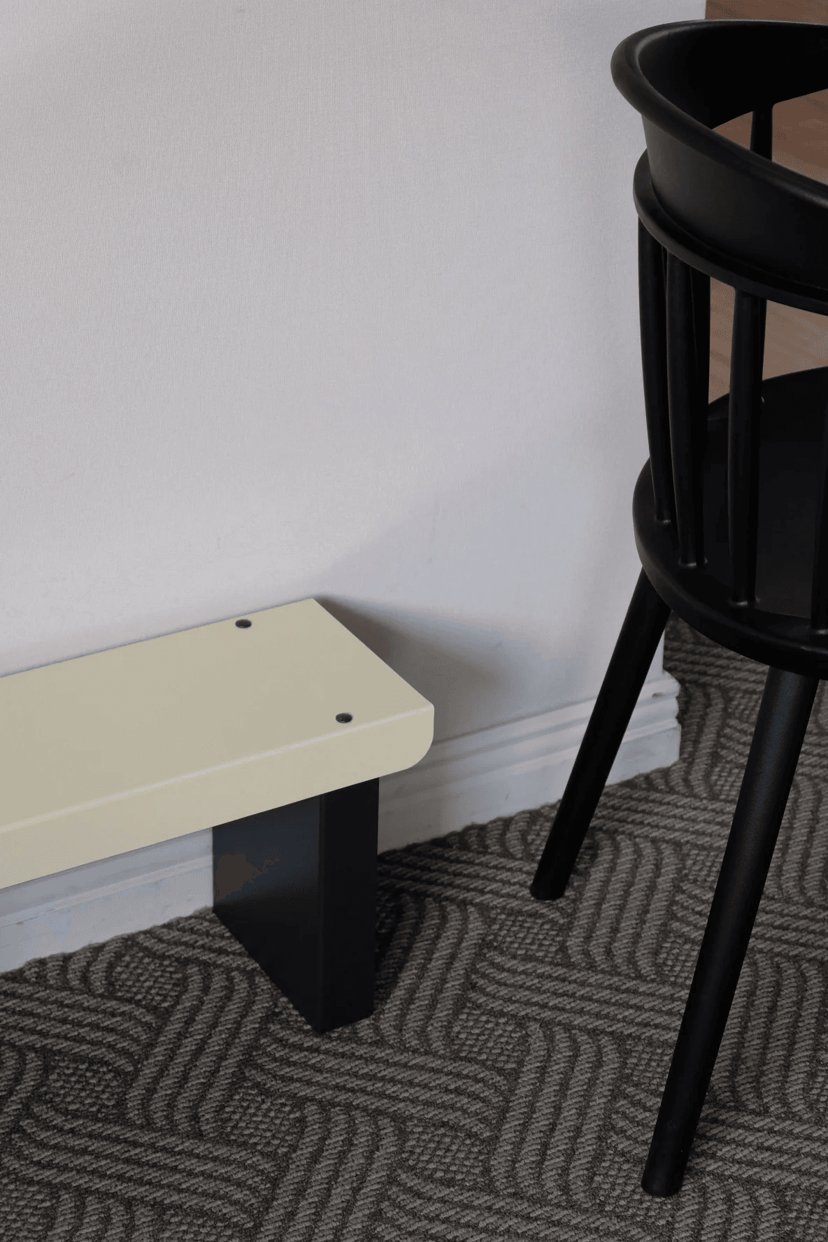 Small Bench / Yellow & Black