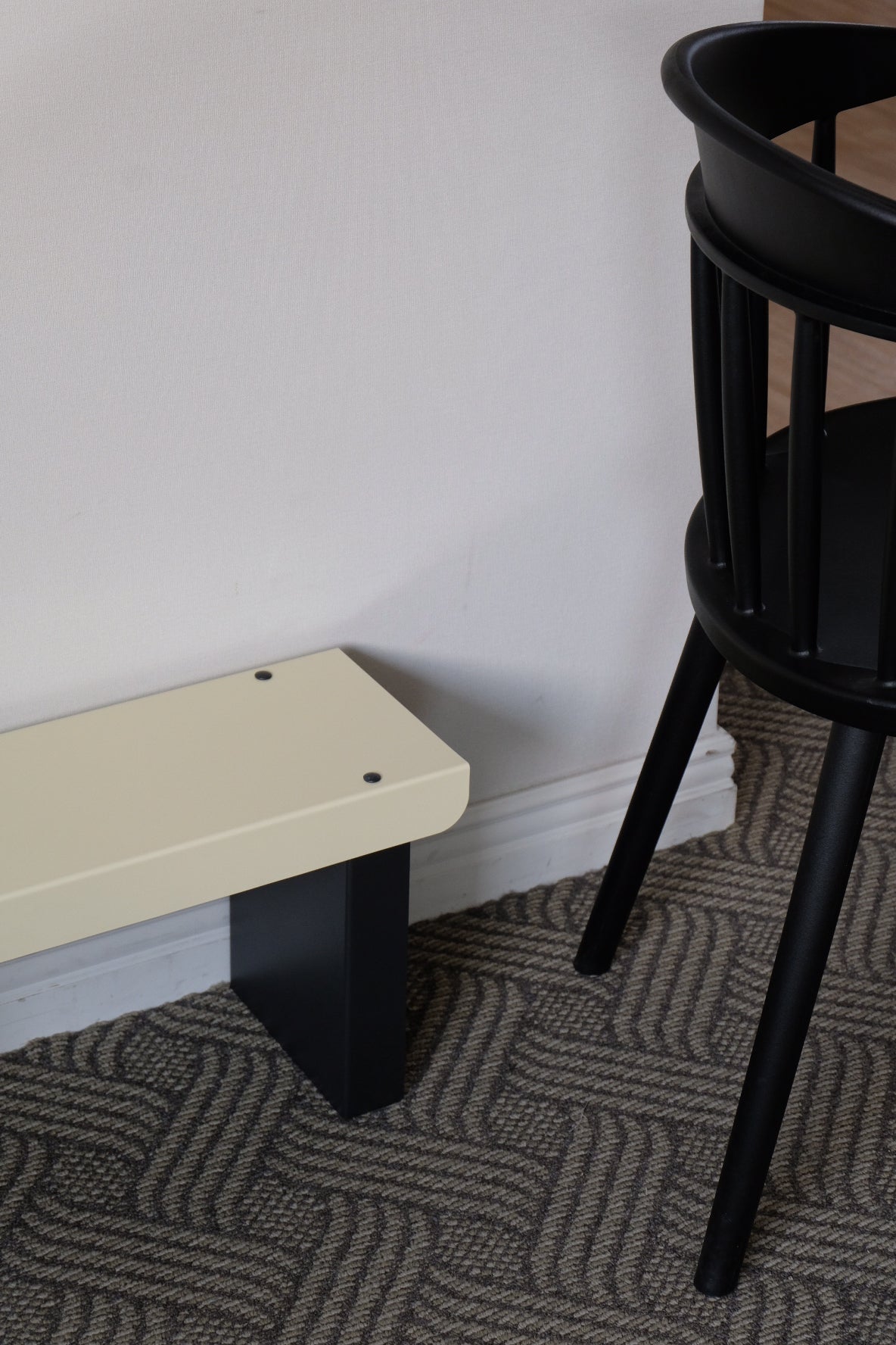 Small Bench / Yellow & Black