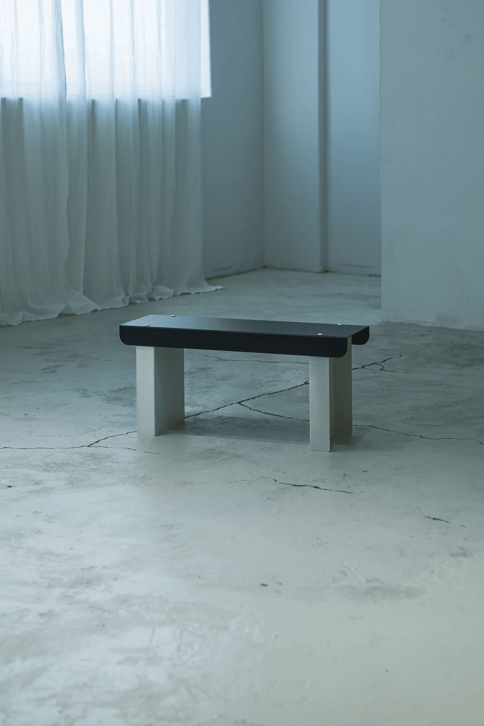 Small Bench / Black & White