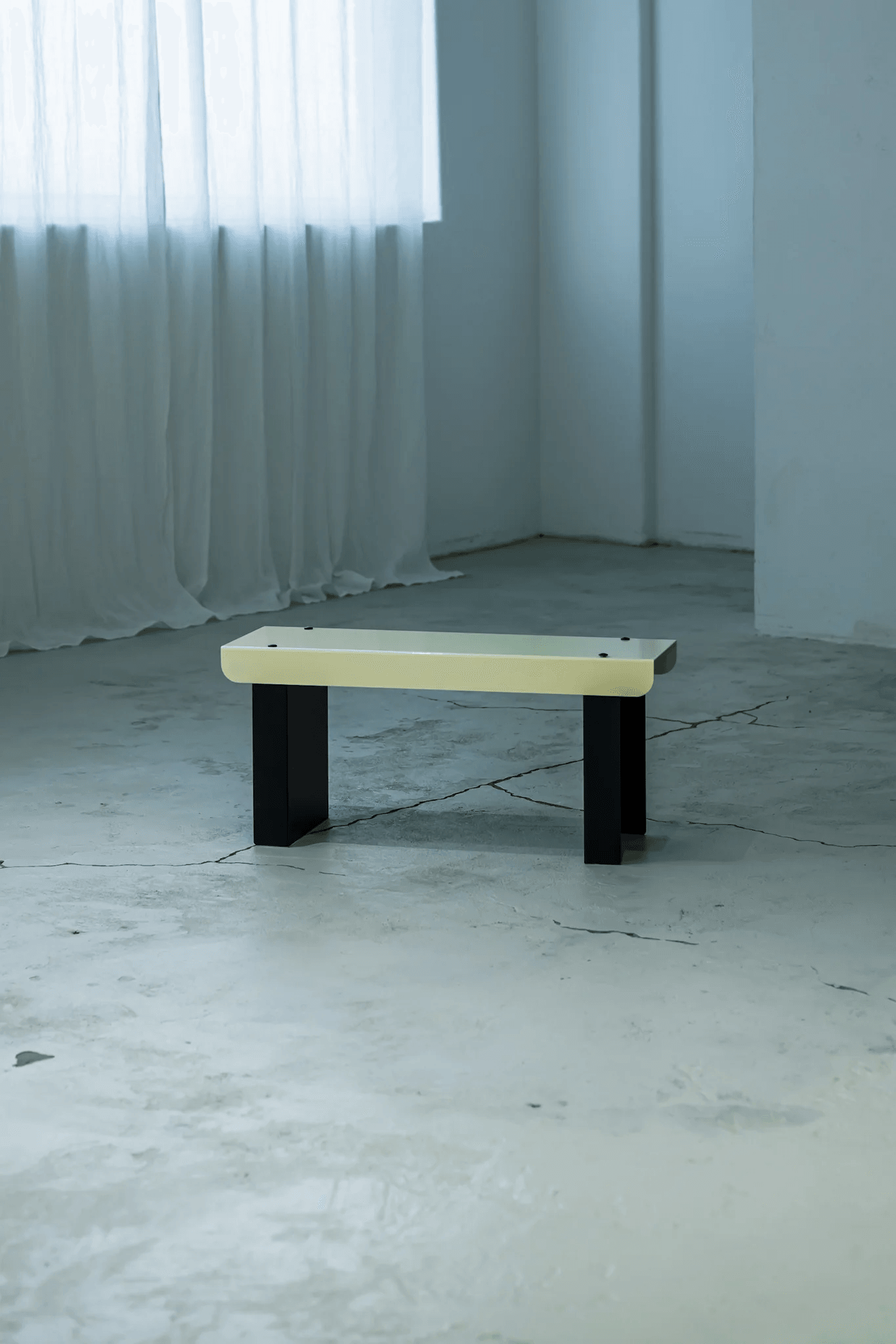 Small Bench / Yellow & Black