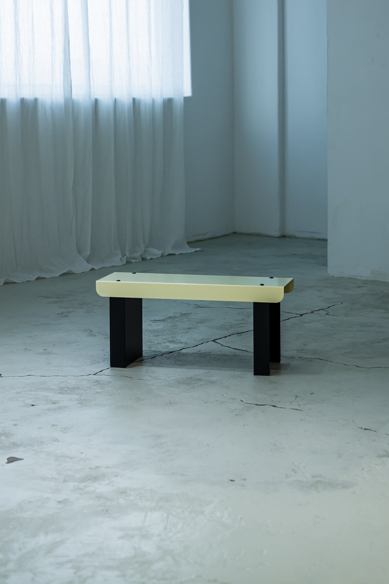 Small Bench / Yellow & Black