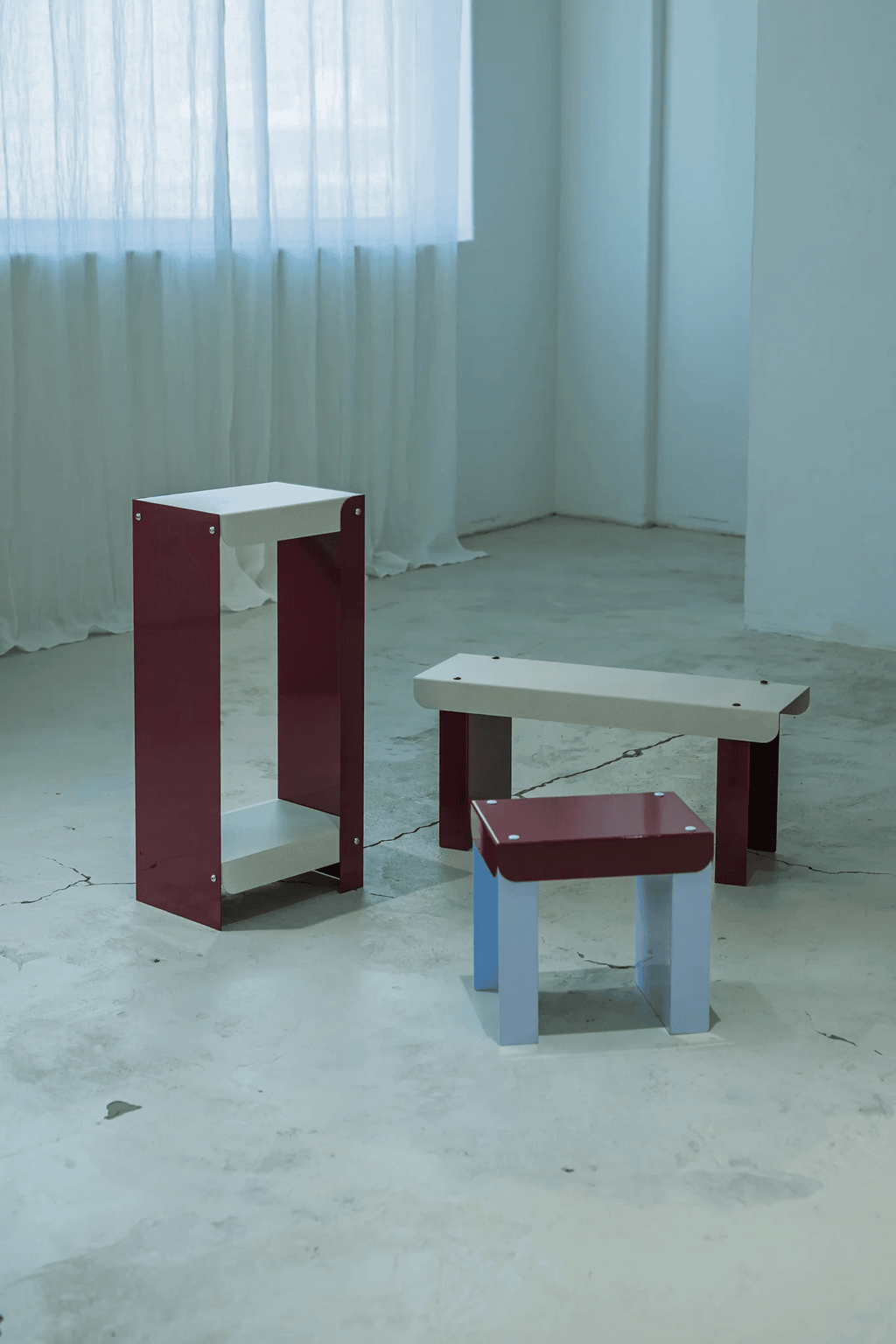 Pico bench / Grape & Milk Blue