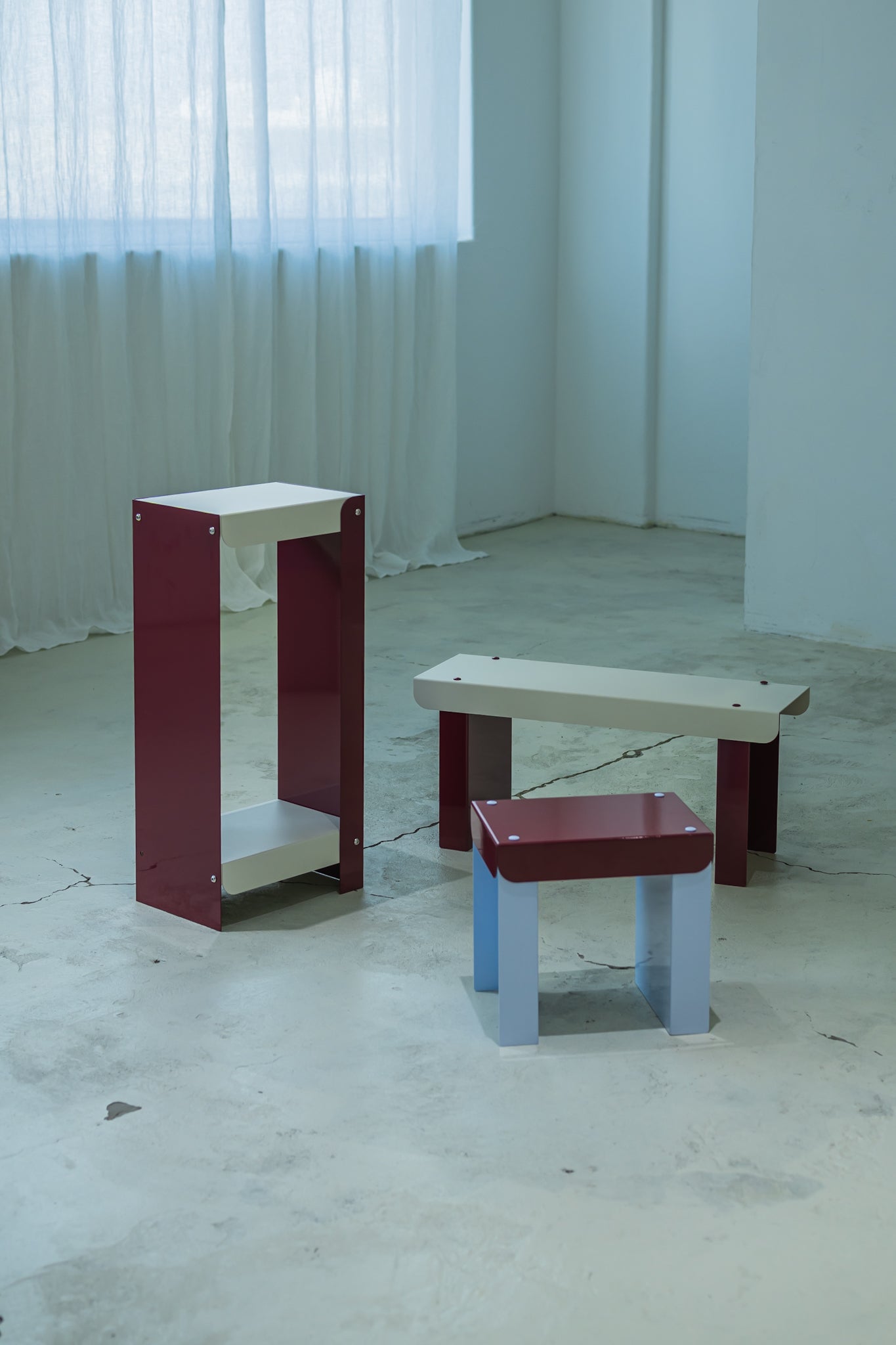 Pico bench / Grape & Milk Blue