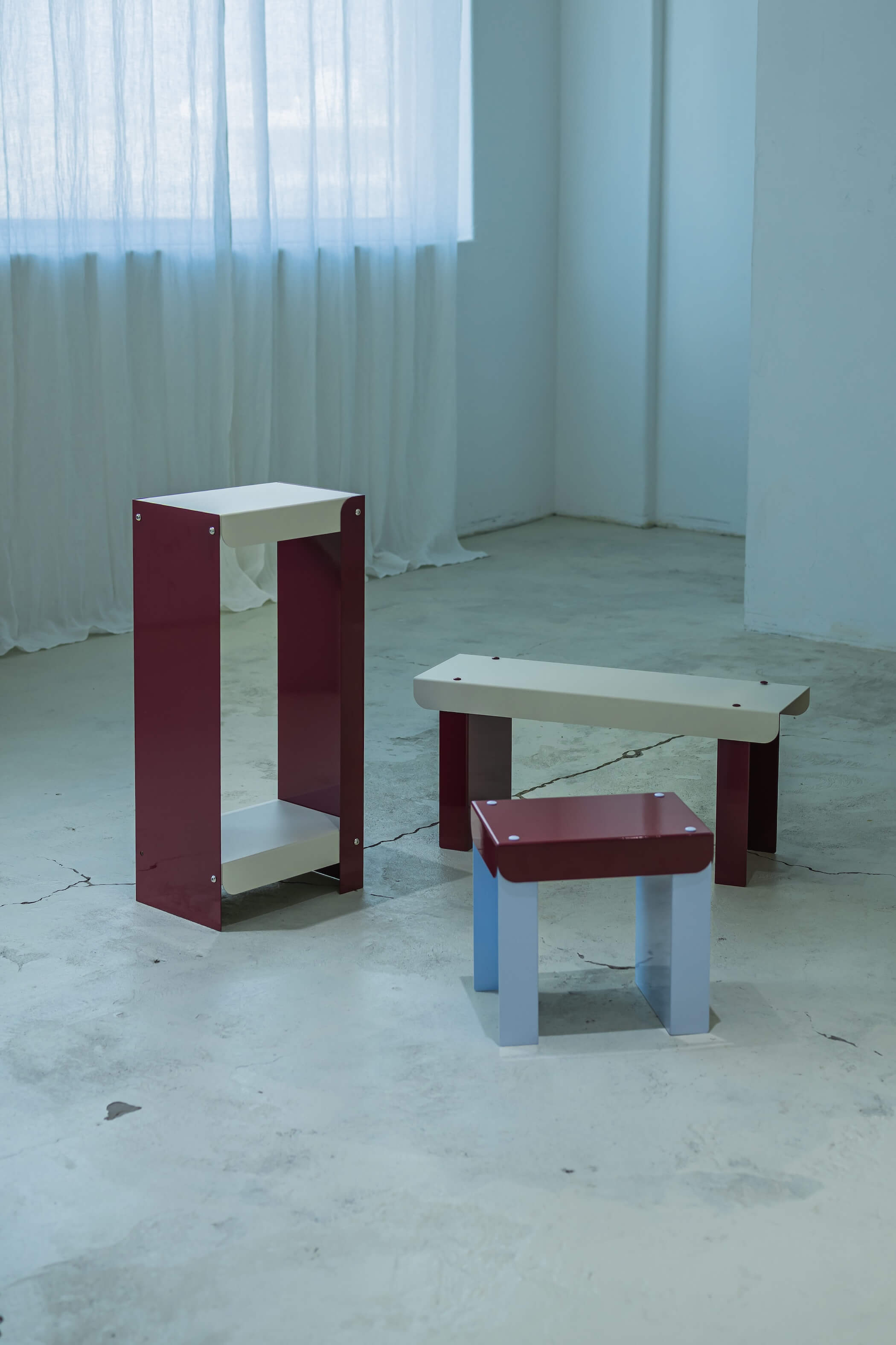 Pico bench / Grape & Milk Blue