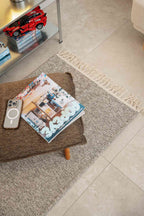 Snow Tassel Textured Rug