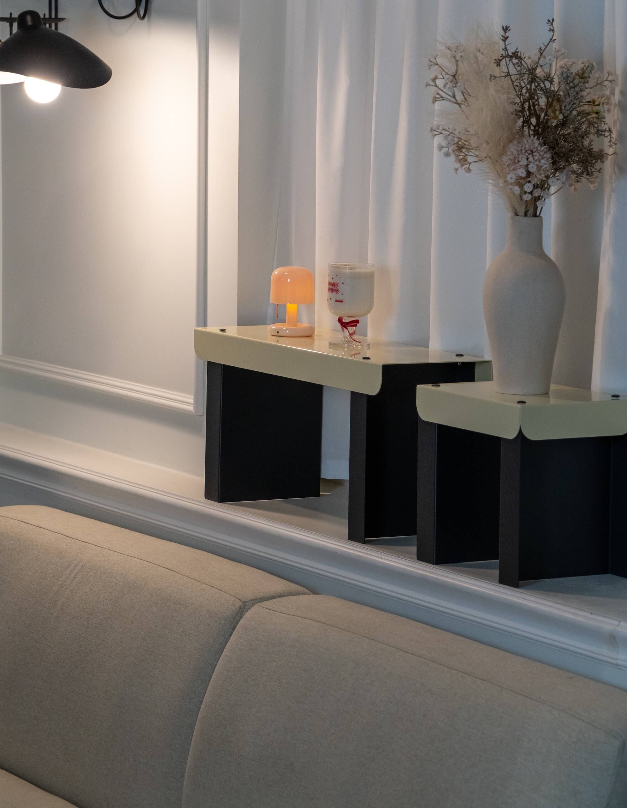 Small Bench / Yellow & Black