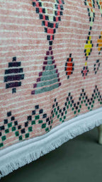 Pink Block Rug - ULUROOM
