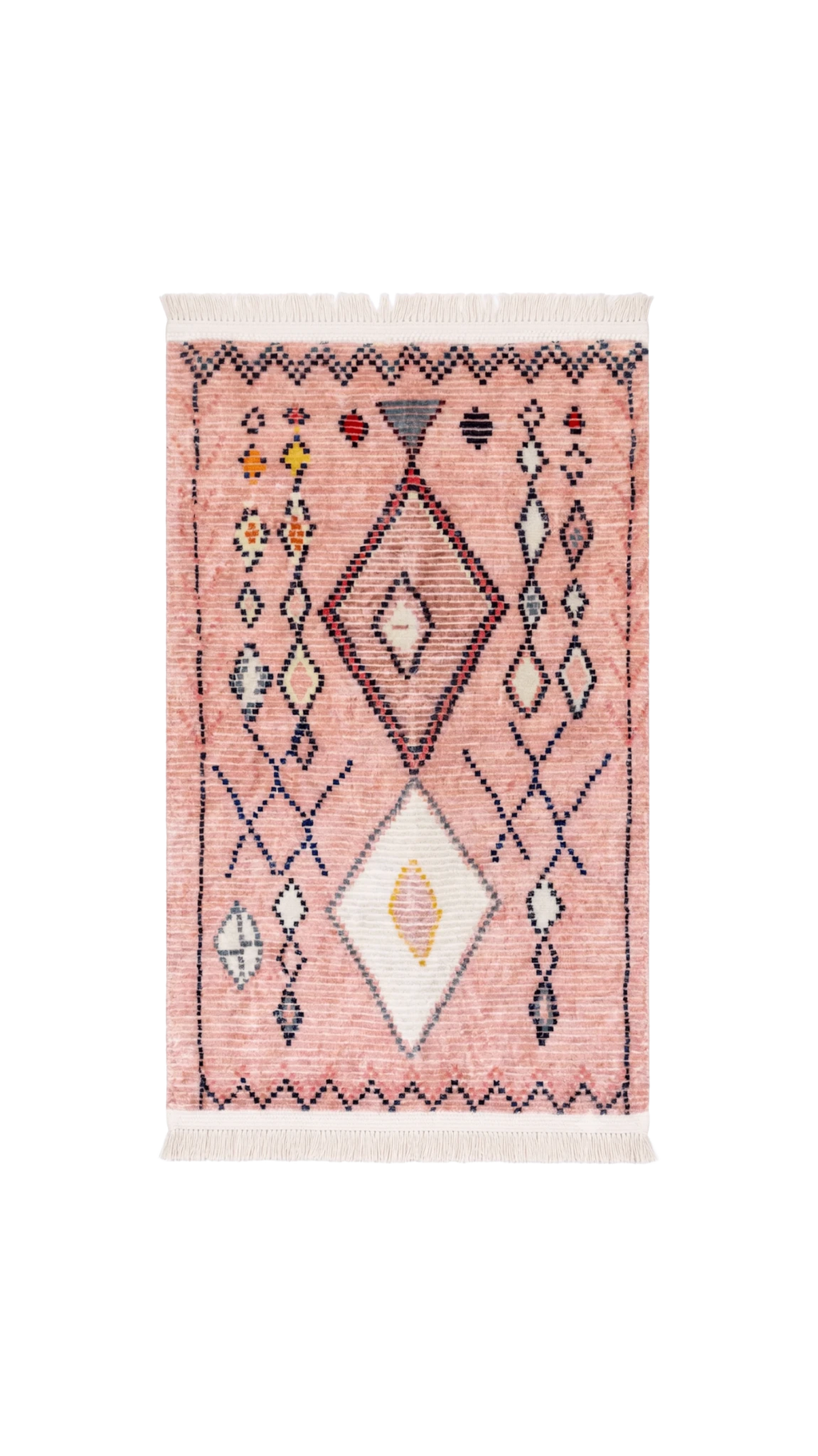 Pink Block Rug - ULUROOM