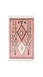Pink Block Rug - ULUROOM