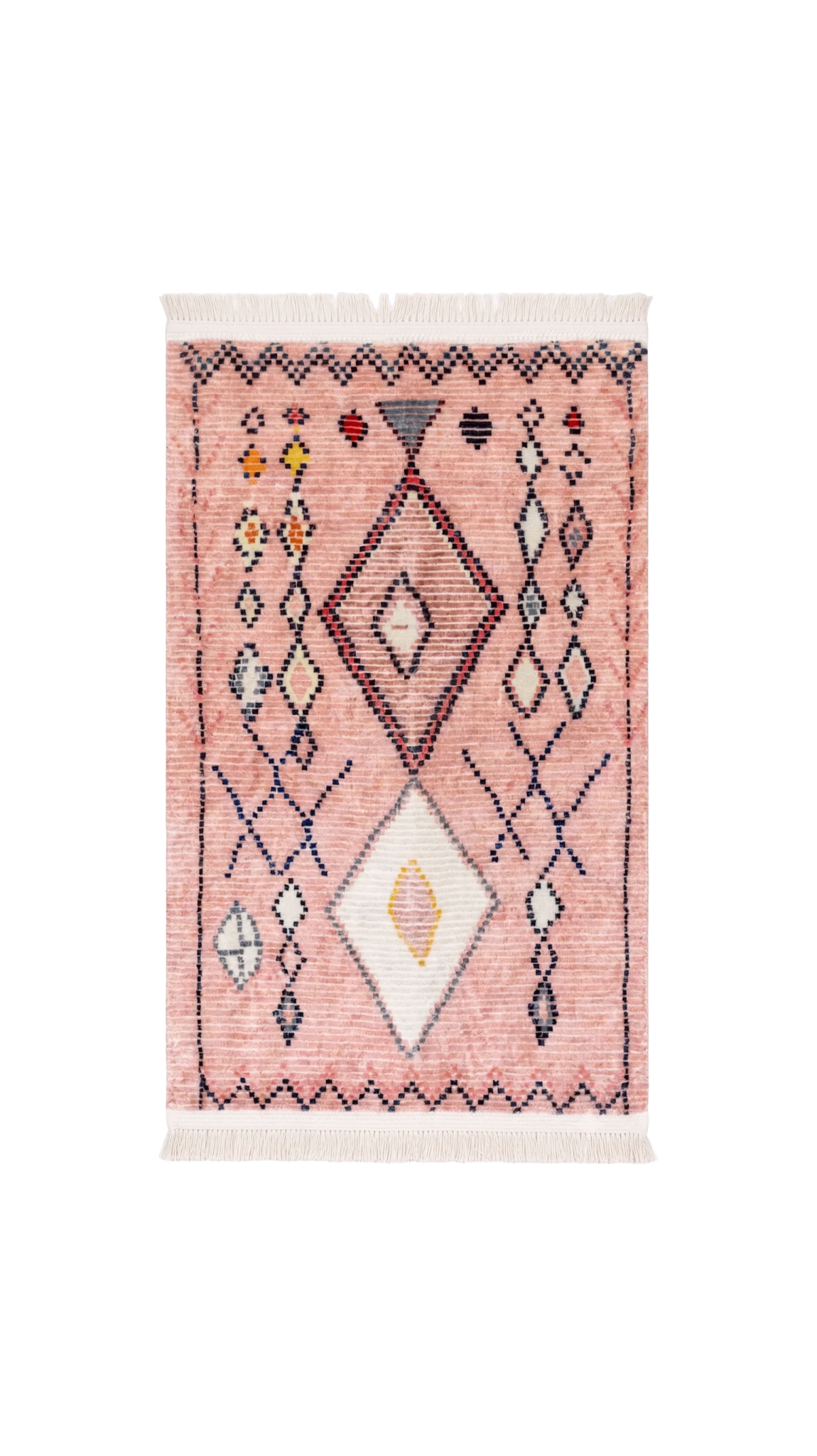 Pink Block Rug - ULUROOM