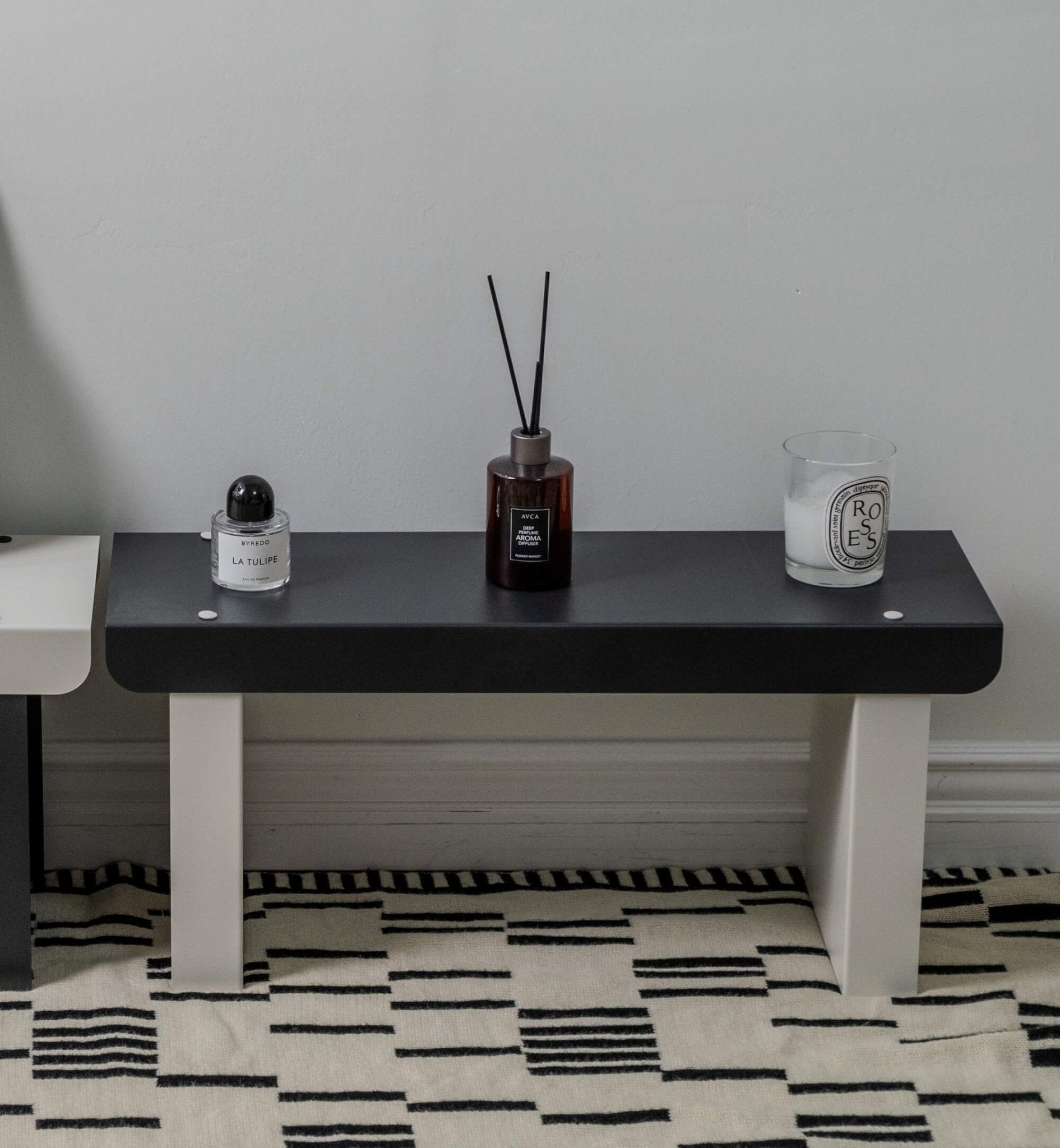Small Bench / Black & White - ULUROOM