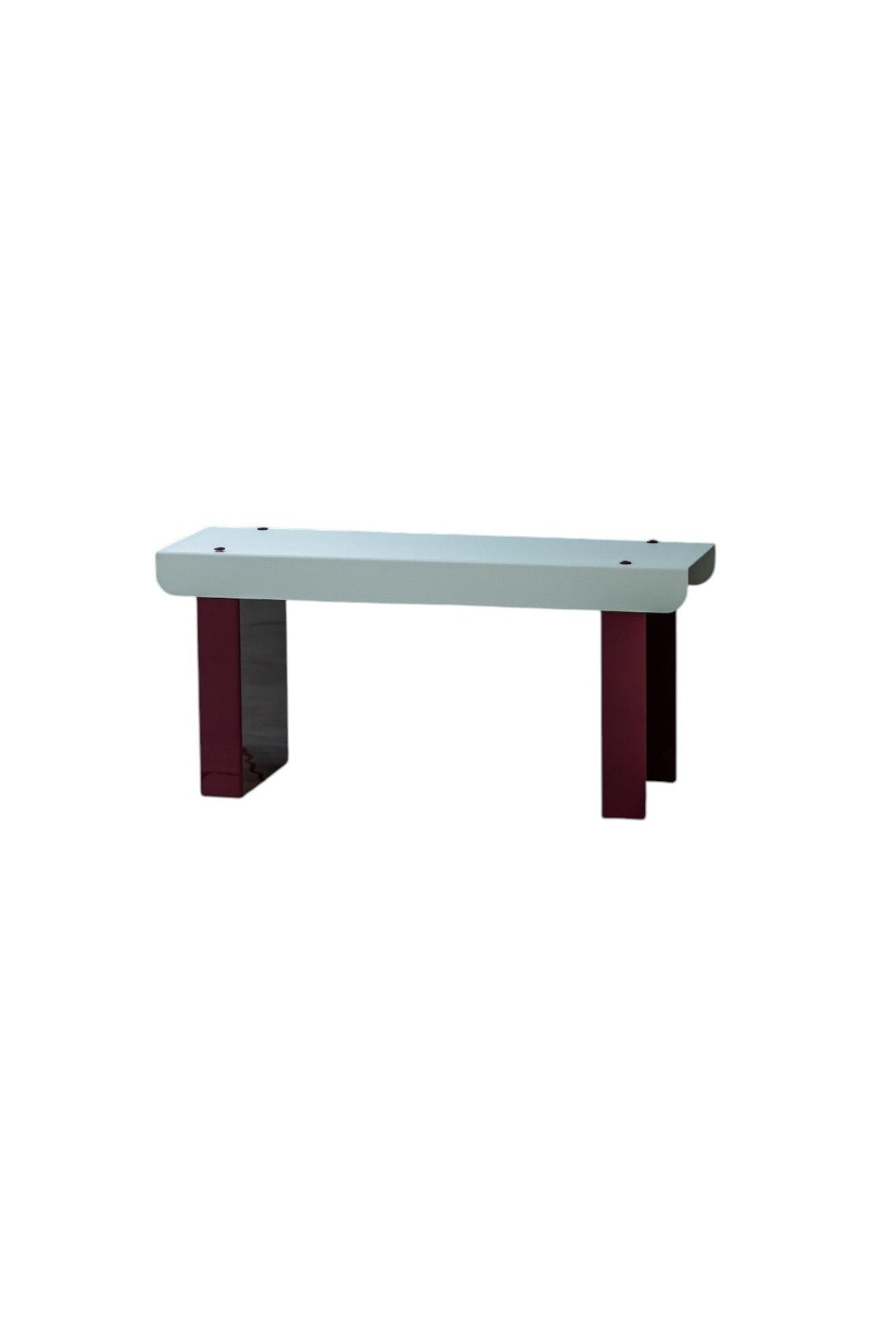 Small Bench / White & Grape - ULUROOM