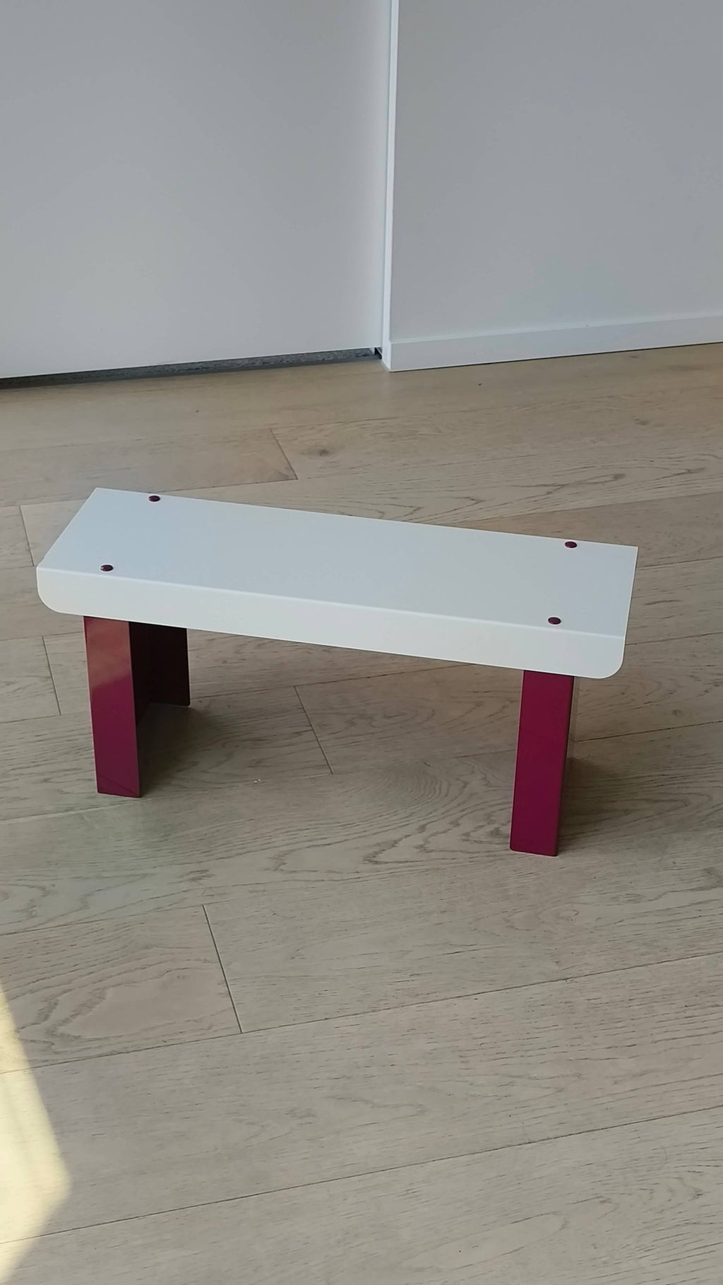 Small Bench / White & Grape - ULUROOM