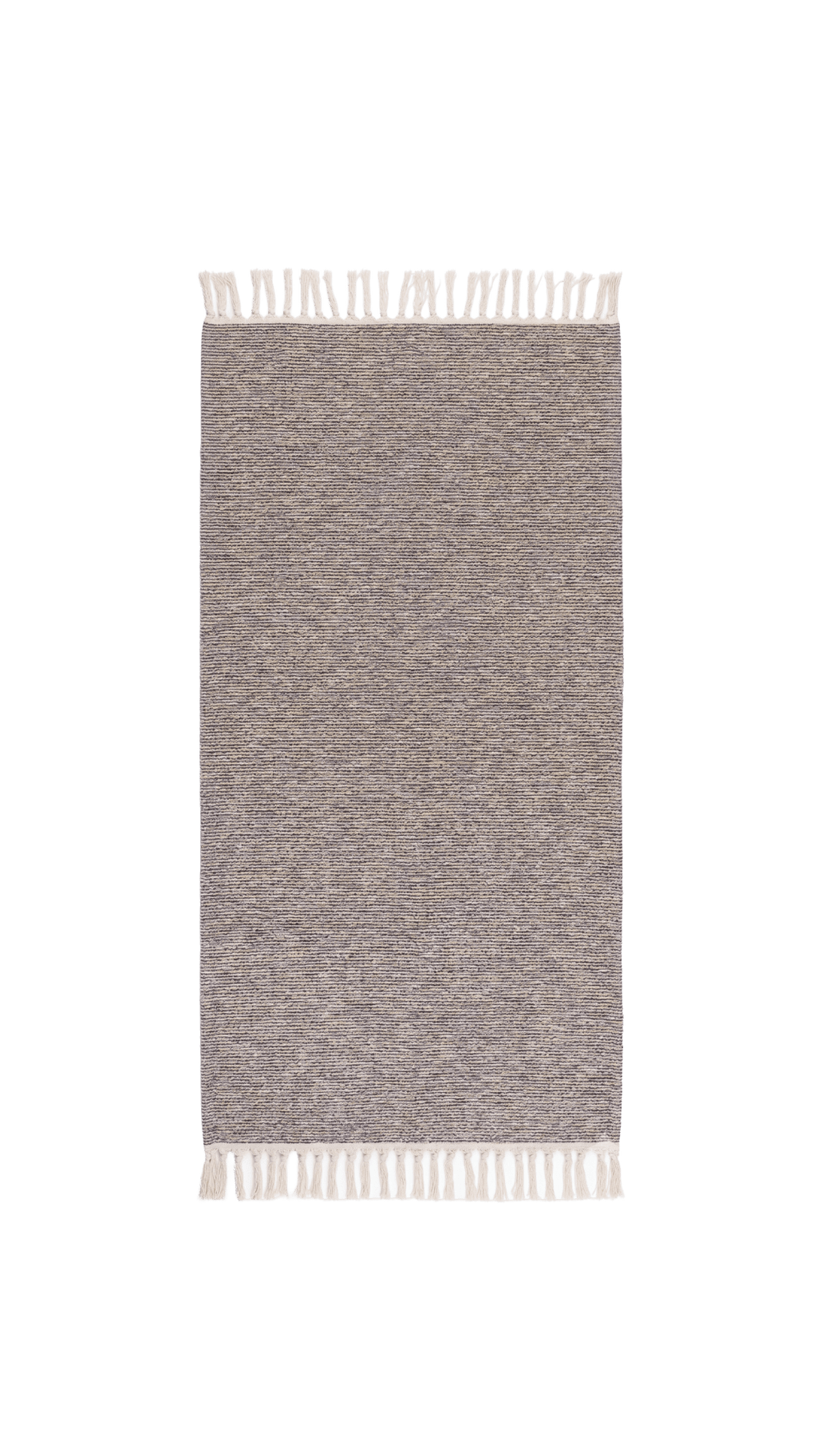 Snow Tassel Textured Rug - ULUROOM