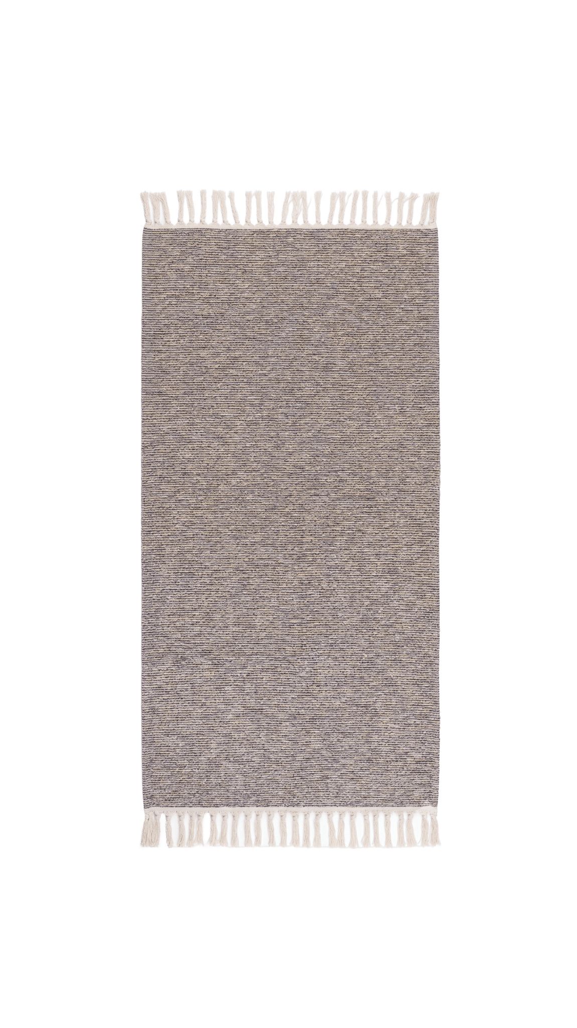 Snow Tassel Textured Rug - ULUROOM